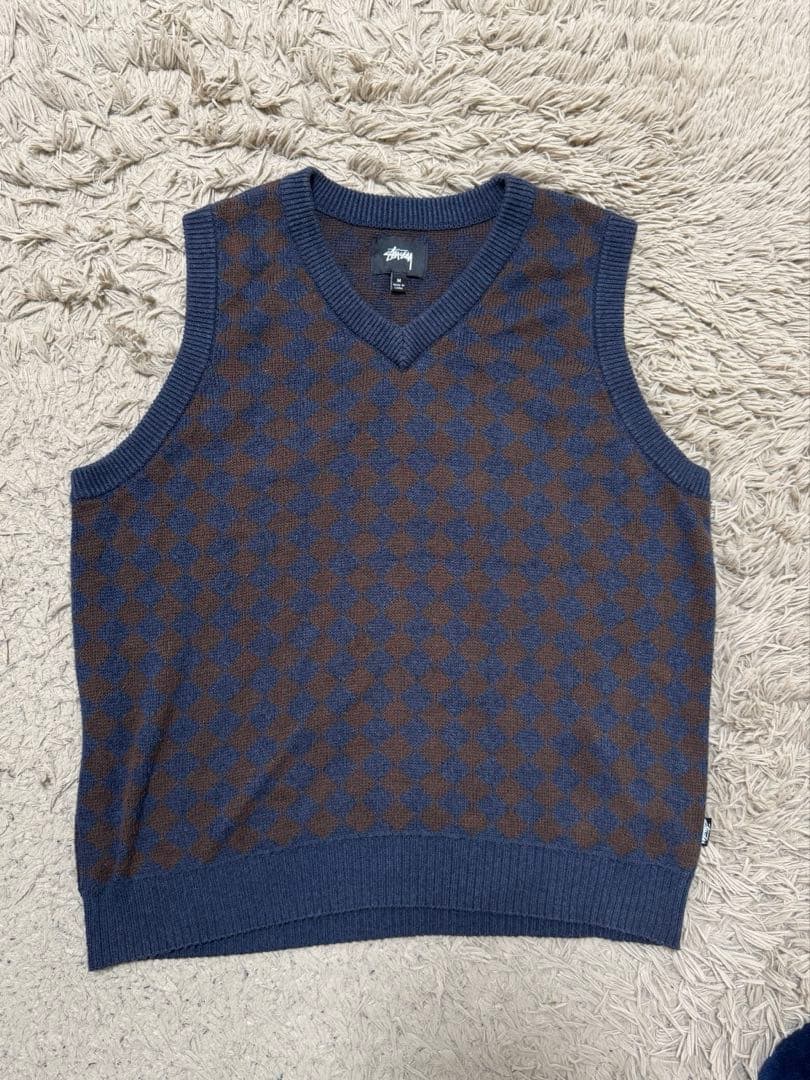 【専用】Stussy Melange Checker Sweater Vest