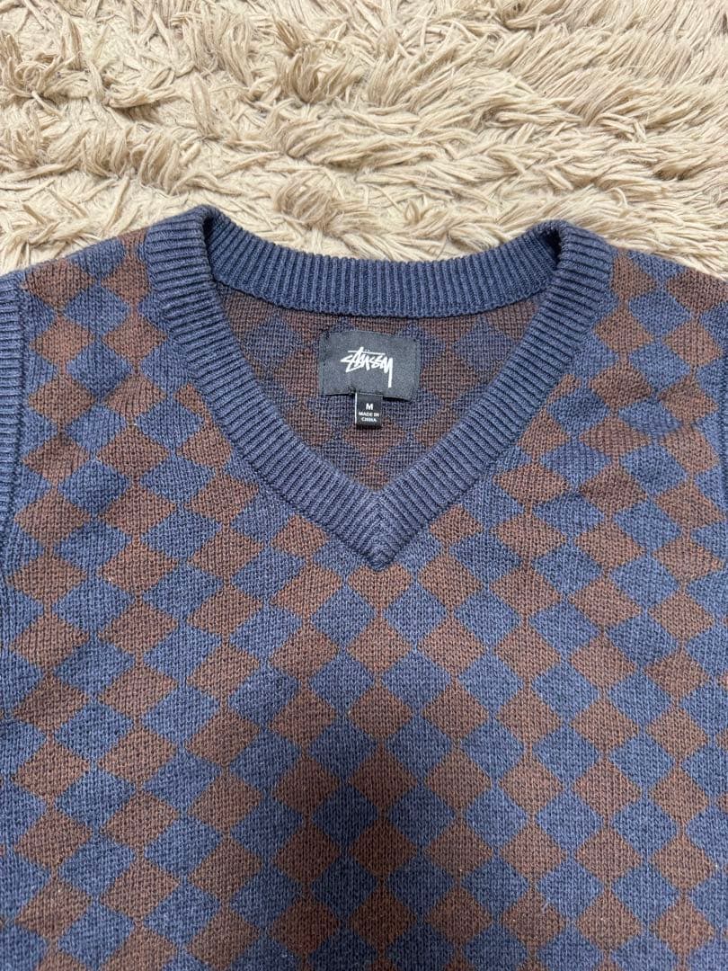 【専用】Stussy Melange Checker Sweater Vest