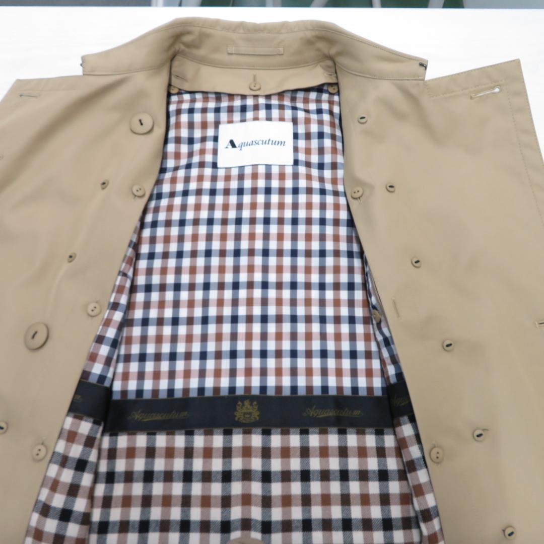 【美品】Aquascutum アクアスキュータム トレンチコート [M7467]