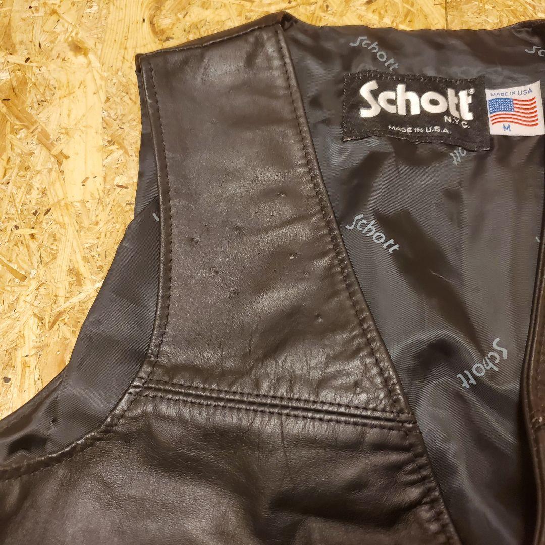 【Schott/ショット】レザーベスト