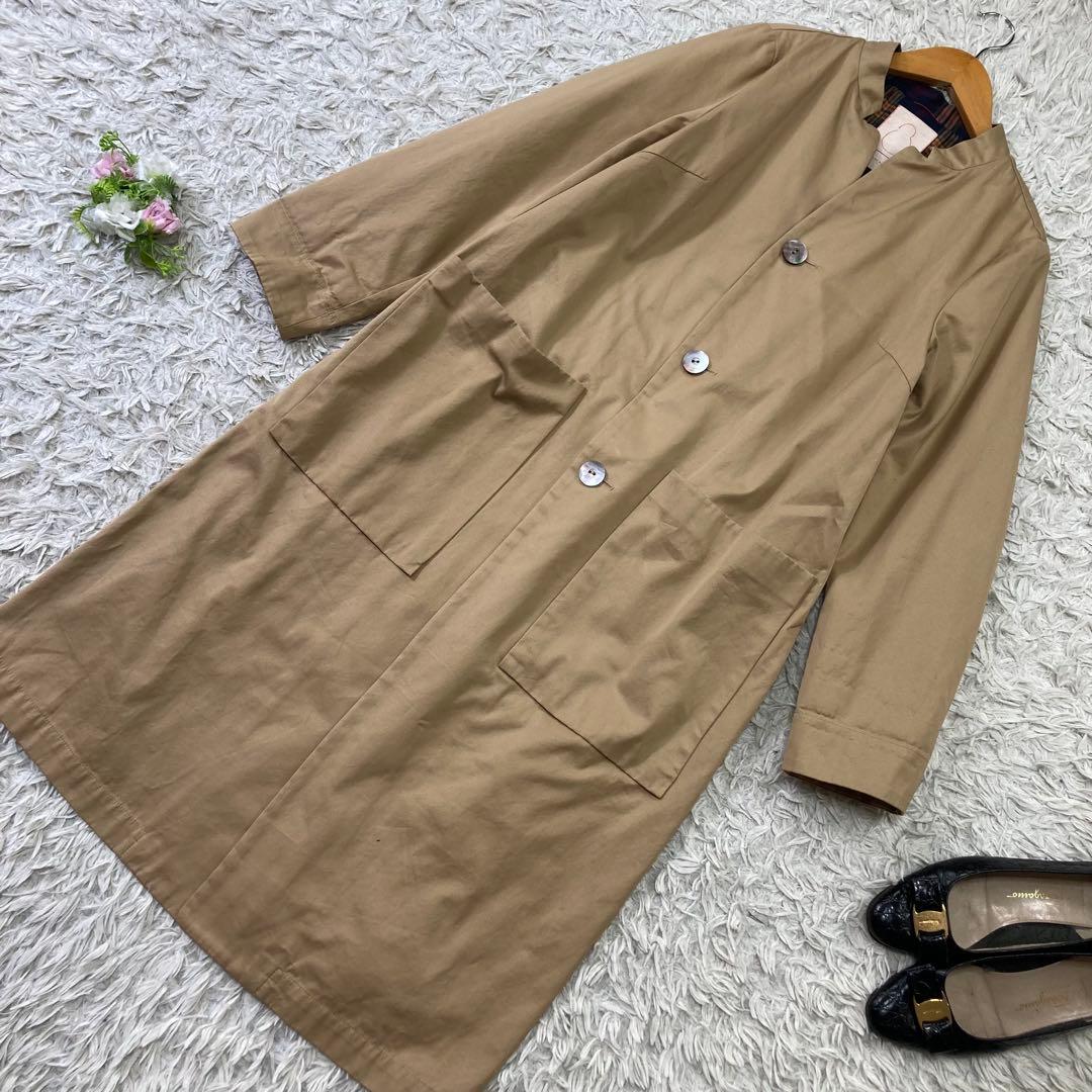 PAL'LAS PALACE パラスパレス スプリング ノーカラーコート