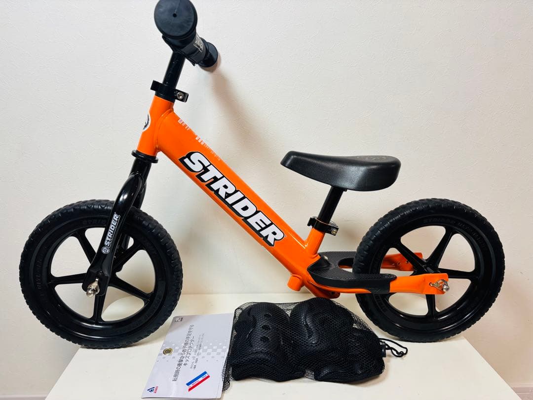 ストライダー 12 スポーツ オレンジ / あさひ キッズプロテクター セット