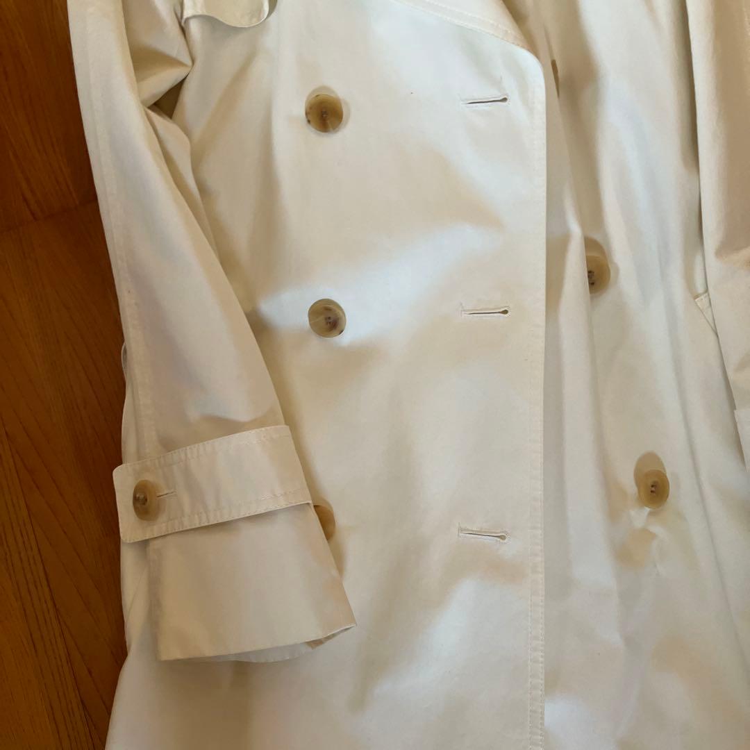 Aquascutum ホワイト トレンチコート