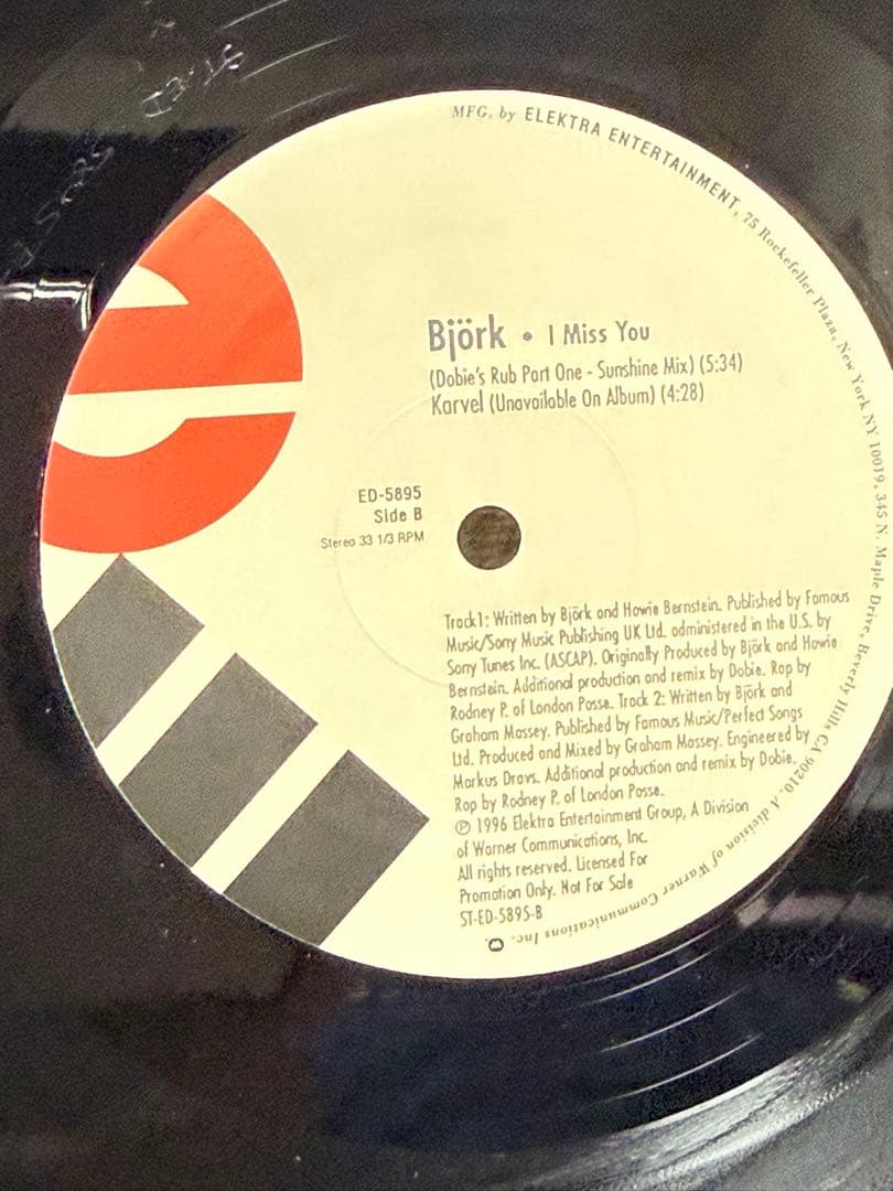 Bjork ビョーク　I Miss You レコード アナログ