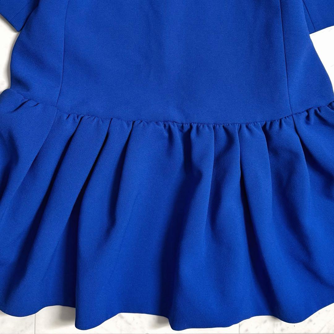 美品♪ アドーア ADORE フレアワンピース チュニック ブルー
