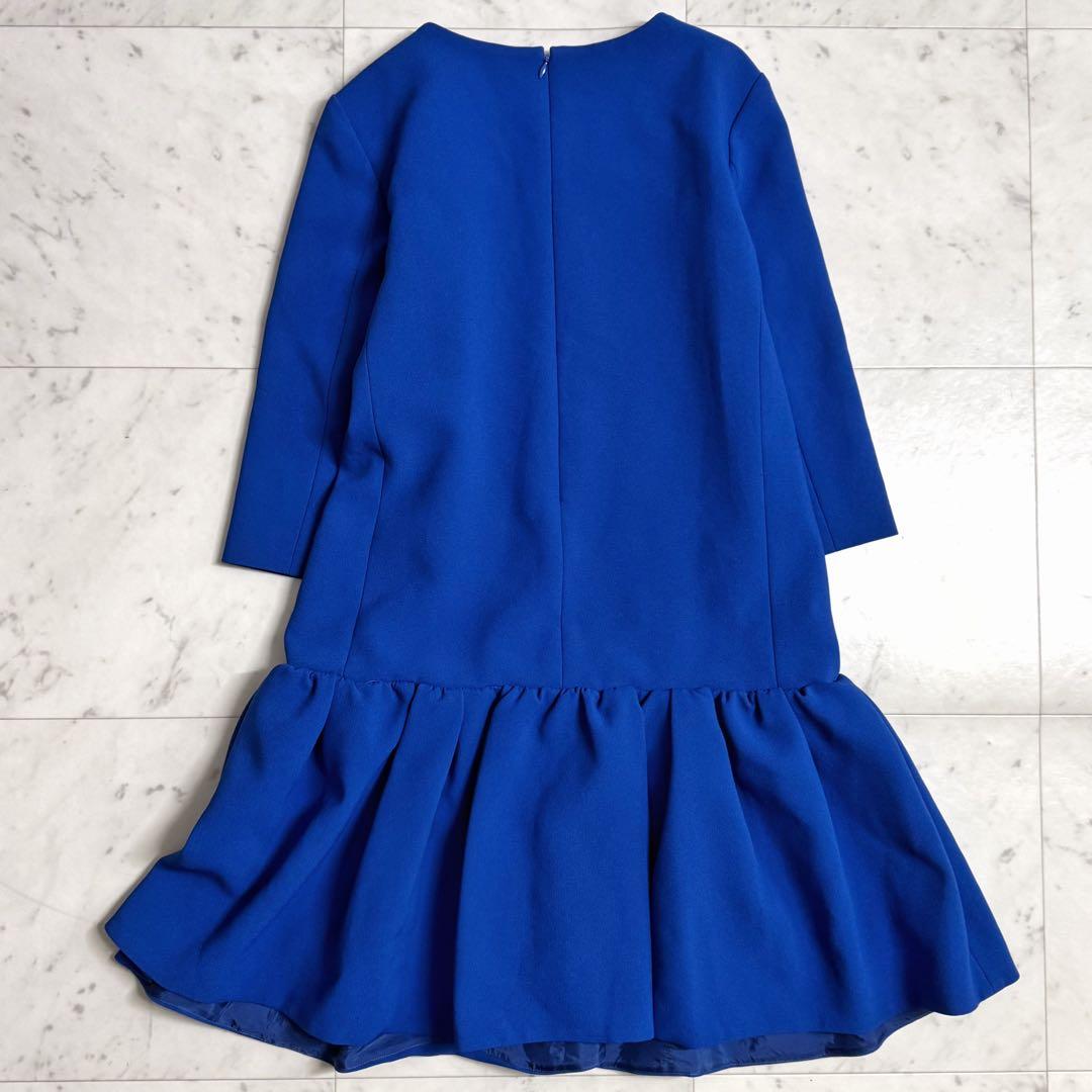 美品♪ アドーア ADORE フレアワンピース チュニック ブルー