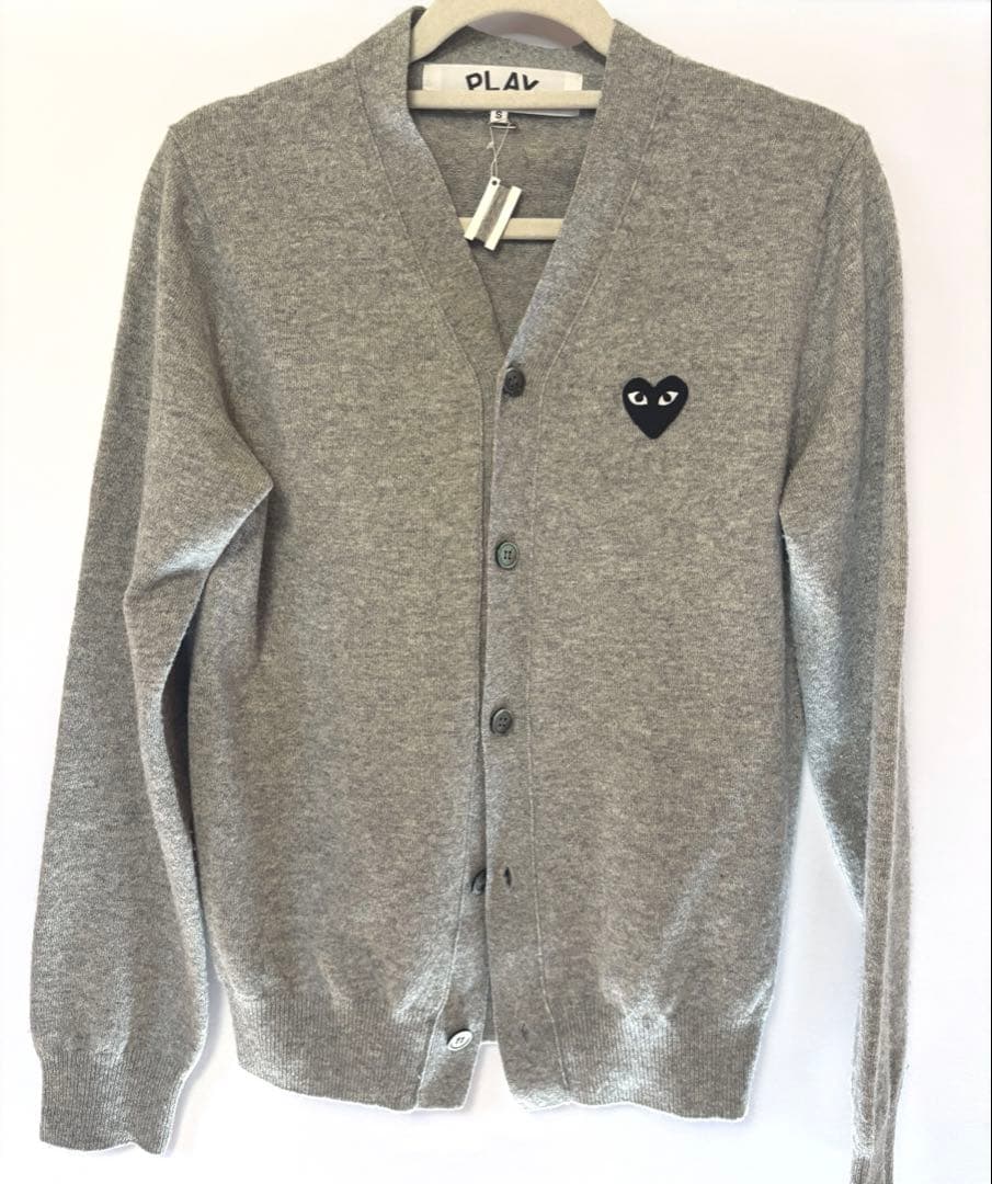 COMME des GARCONS ハートロゴ カーディガン Vネック
