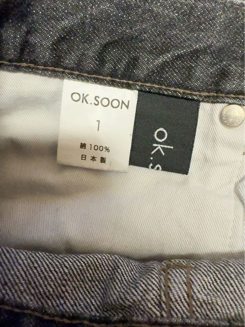 ok.soon / original wide denim black / 新品