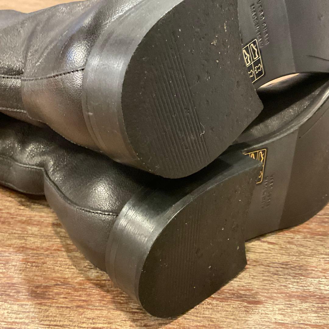 美品！pas de calais パドカレ レザー ジップ ブーツ ブラック 黒