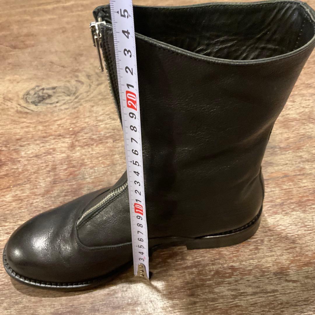美品！pas de calais パドカレ レザー ジップ ブーツ ブラック 黒