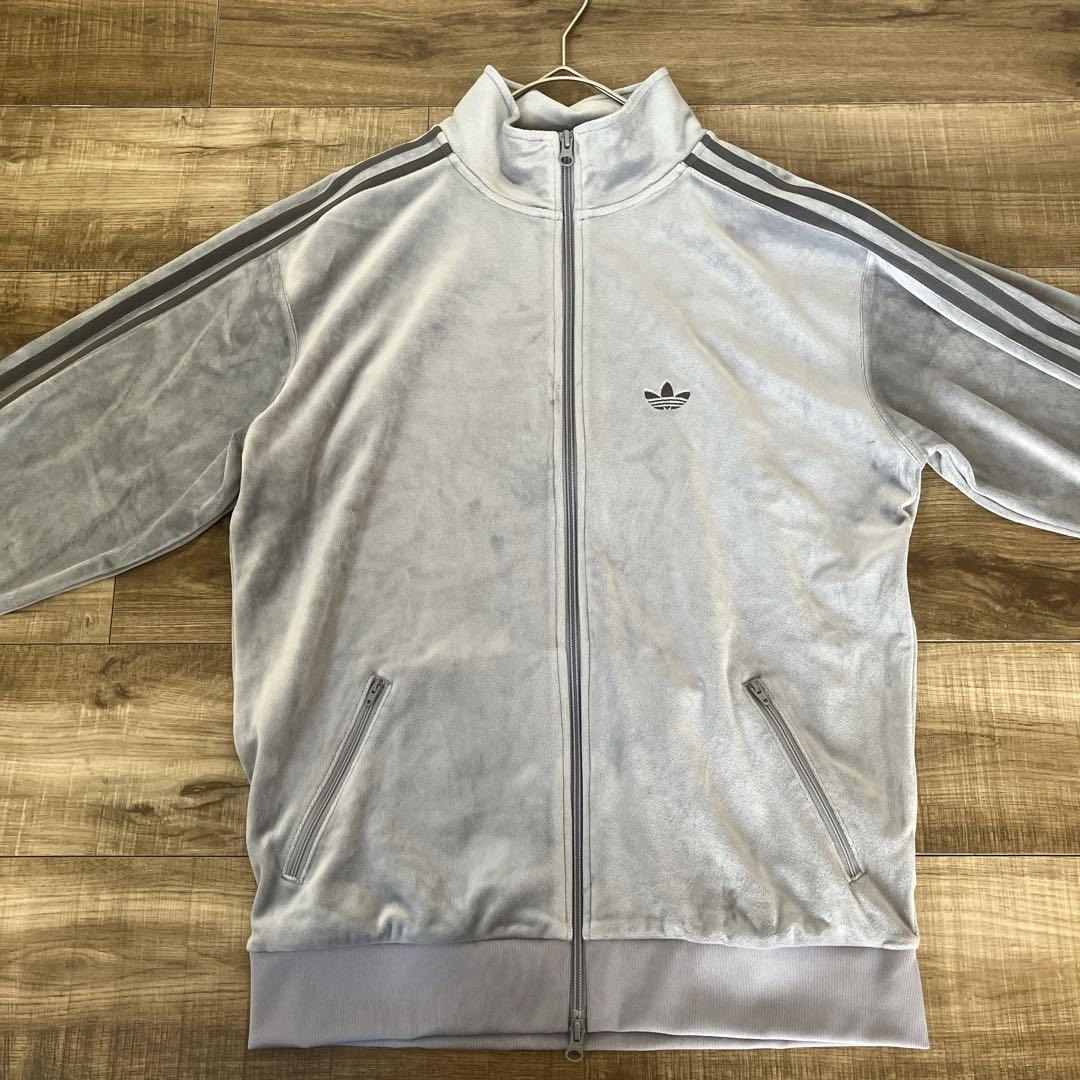 【美品】アディダス オリジナルス ベッケンバウアー ベロア グレー S