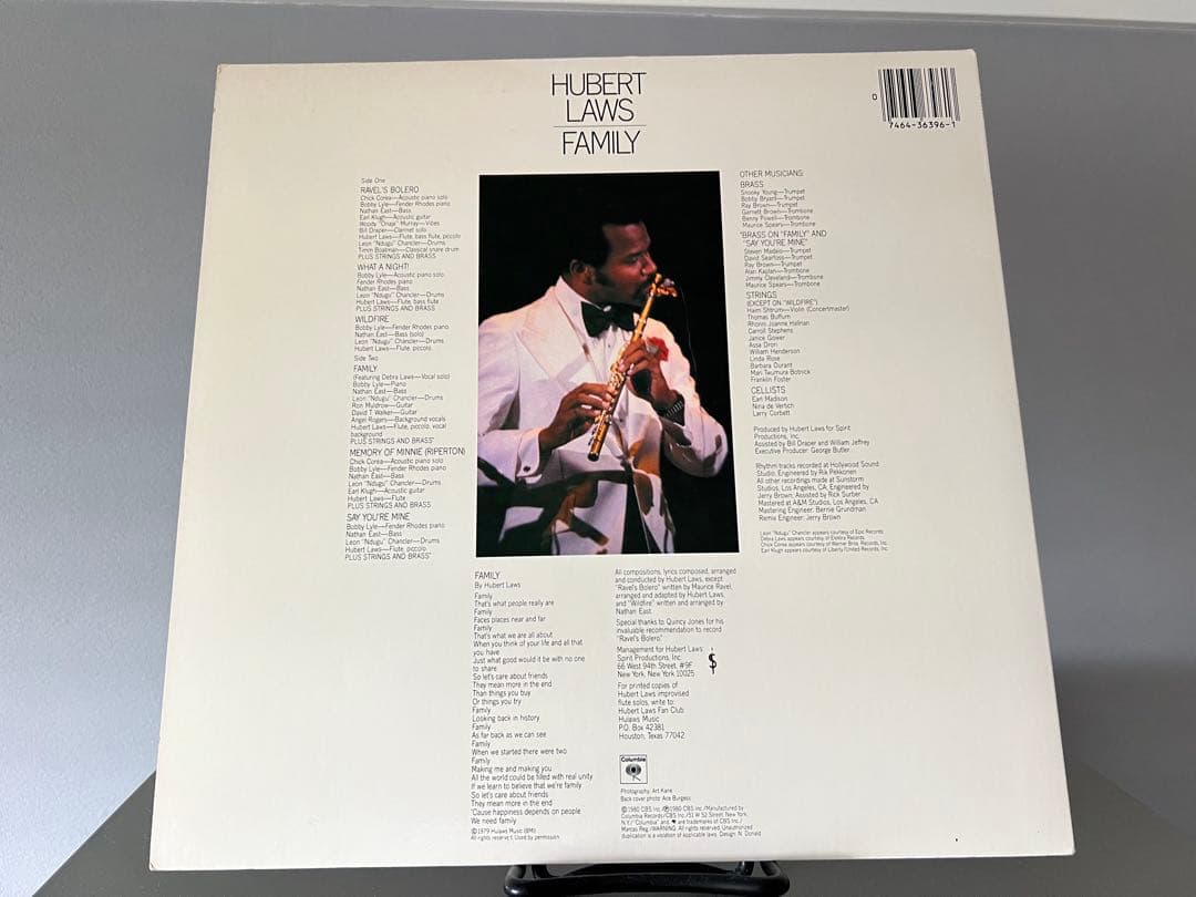 洋楽 Hubert Laws Family LP