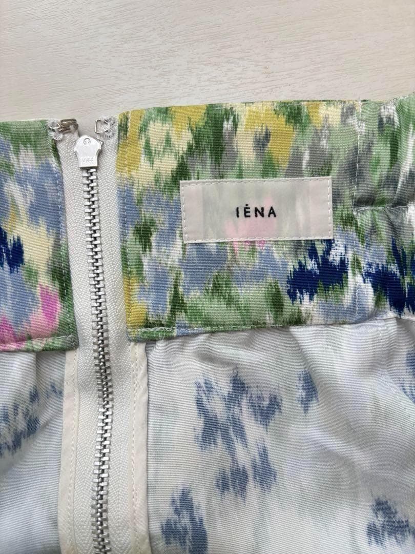 【未使用級】IENA イエナ 定価1.9万　かすれフラワーギャザースカート　38