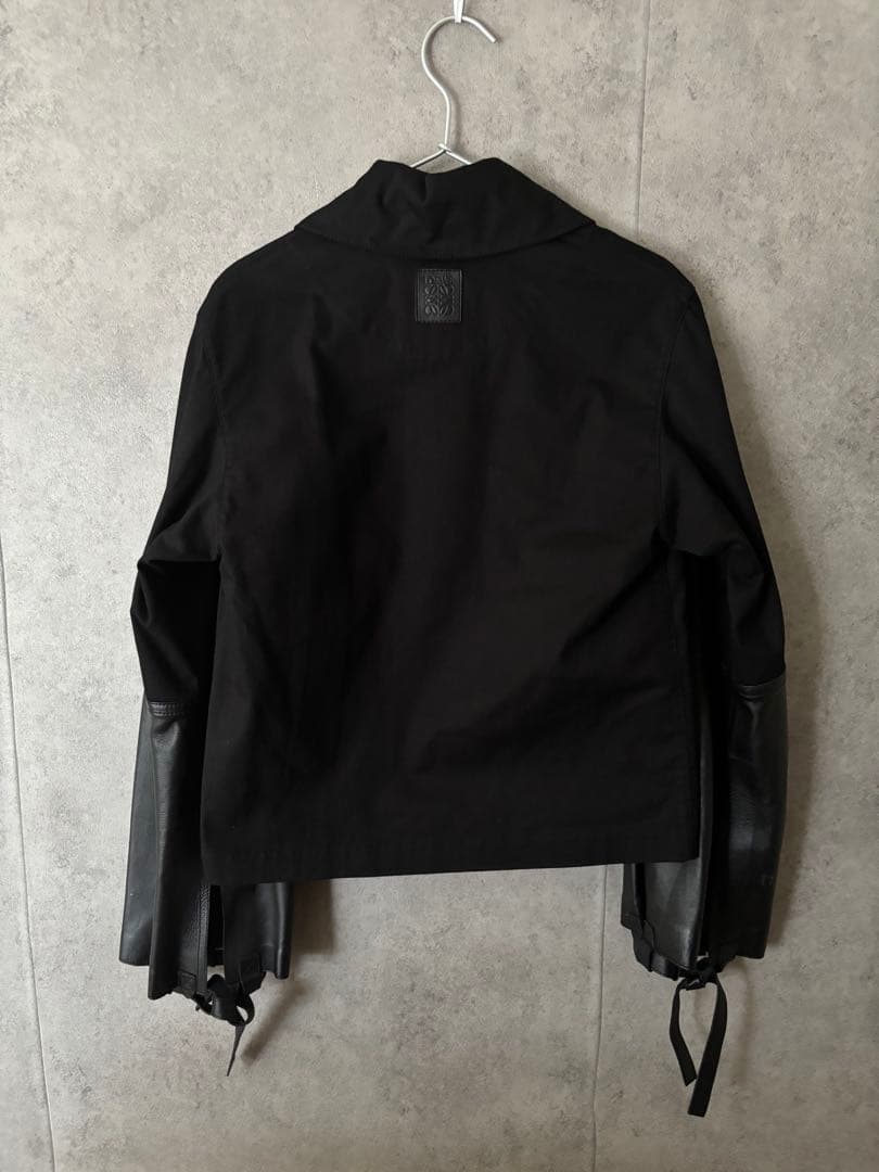 ロエベ アナグラム ラムレザー切替 カバーオール ジャケット　ブルゾン