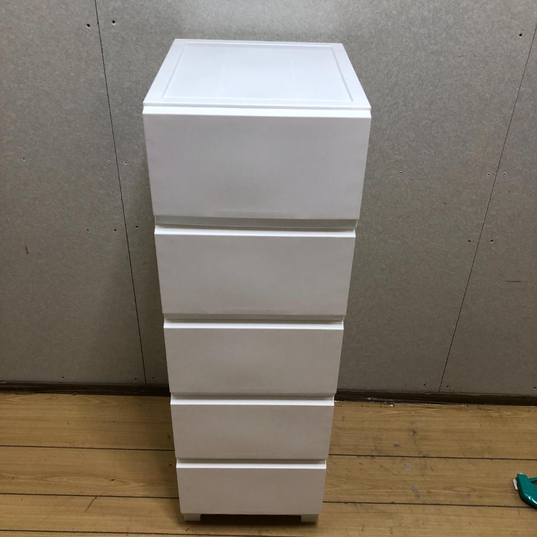 送料無料 シンプル 収納ケース 5段 プラスチックチェスト88142-6-00