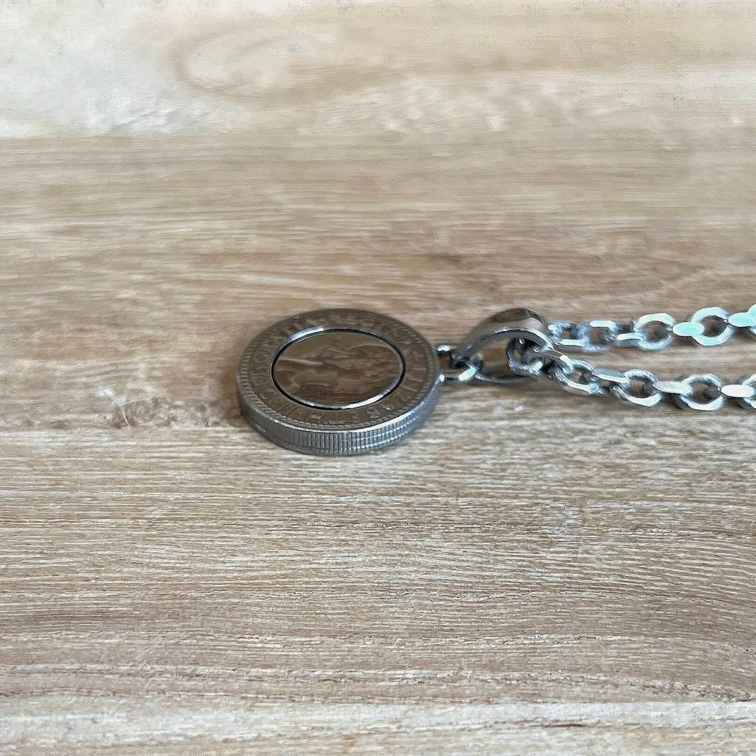 アクアシルバー 幸せの 6ペンス  モチーフ SILVER ネックレス