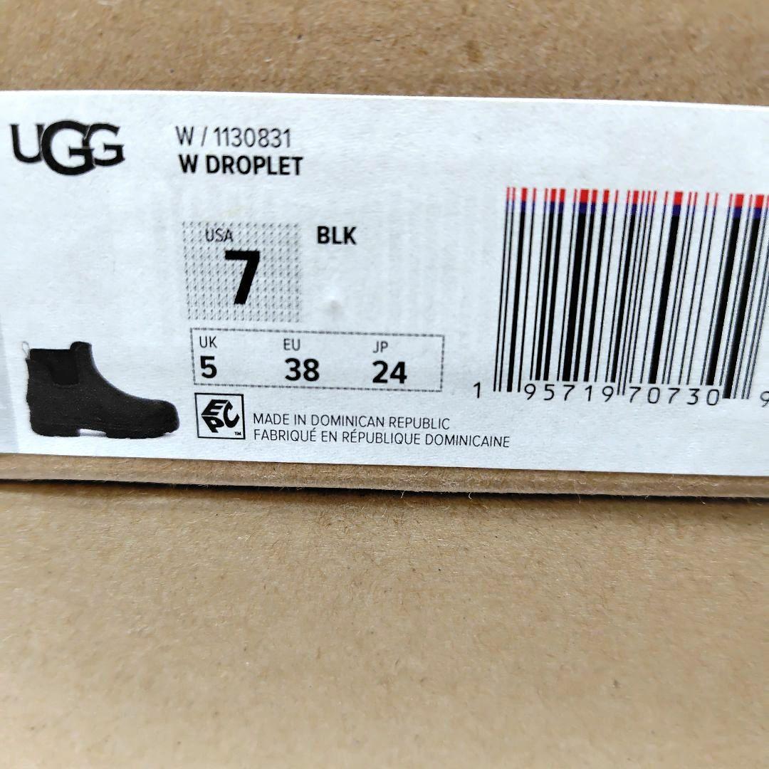 UGG W DROPLET レインシューズ ブラック 7
