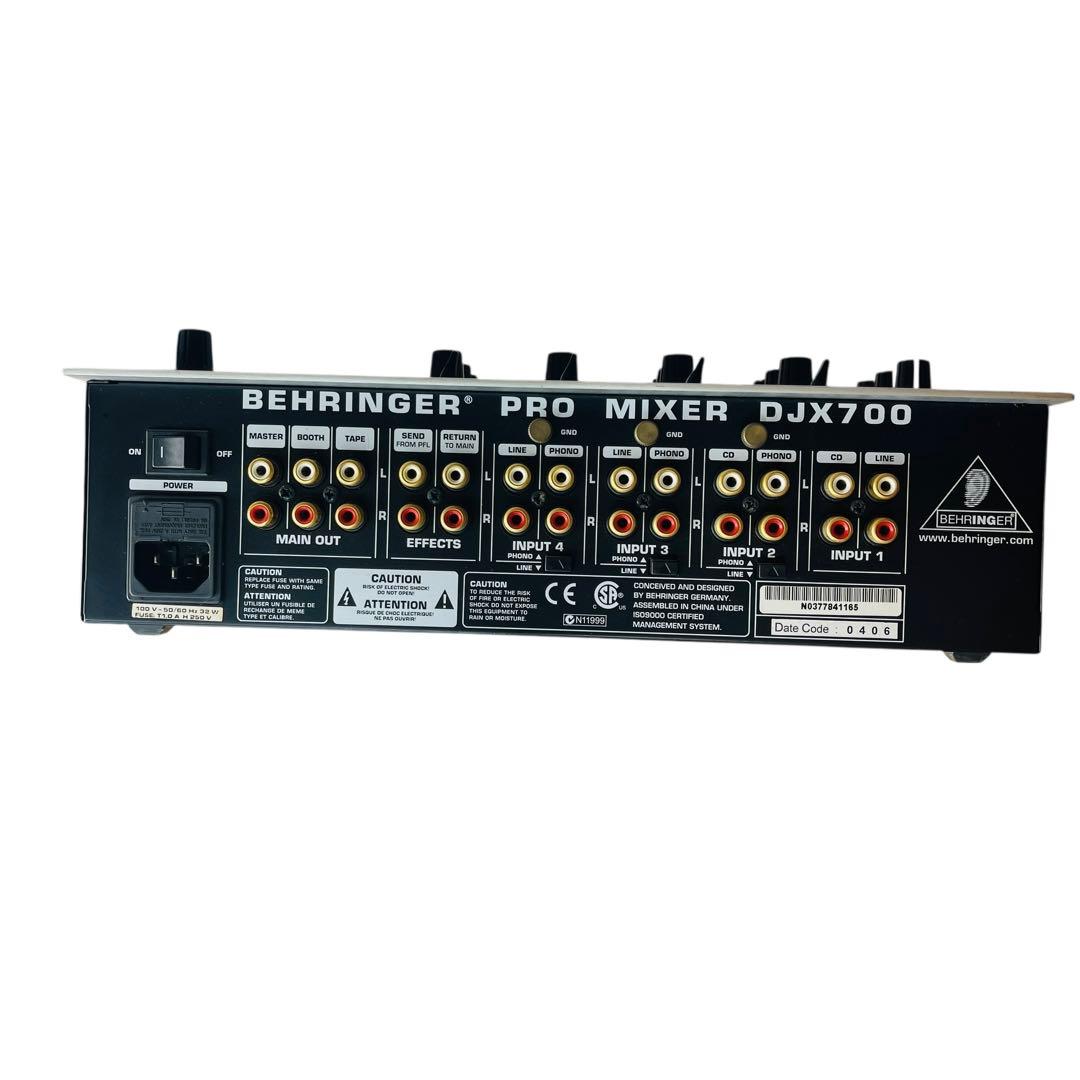 BEHRINGER DJミキサー DJX700 通電・音出し確認済み