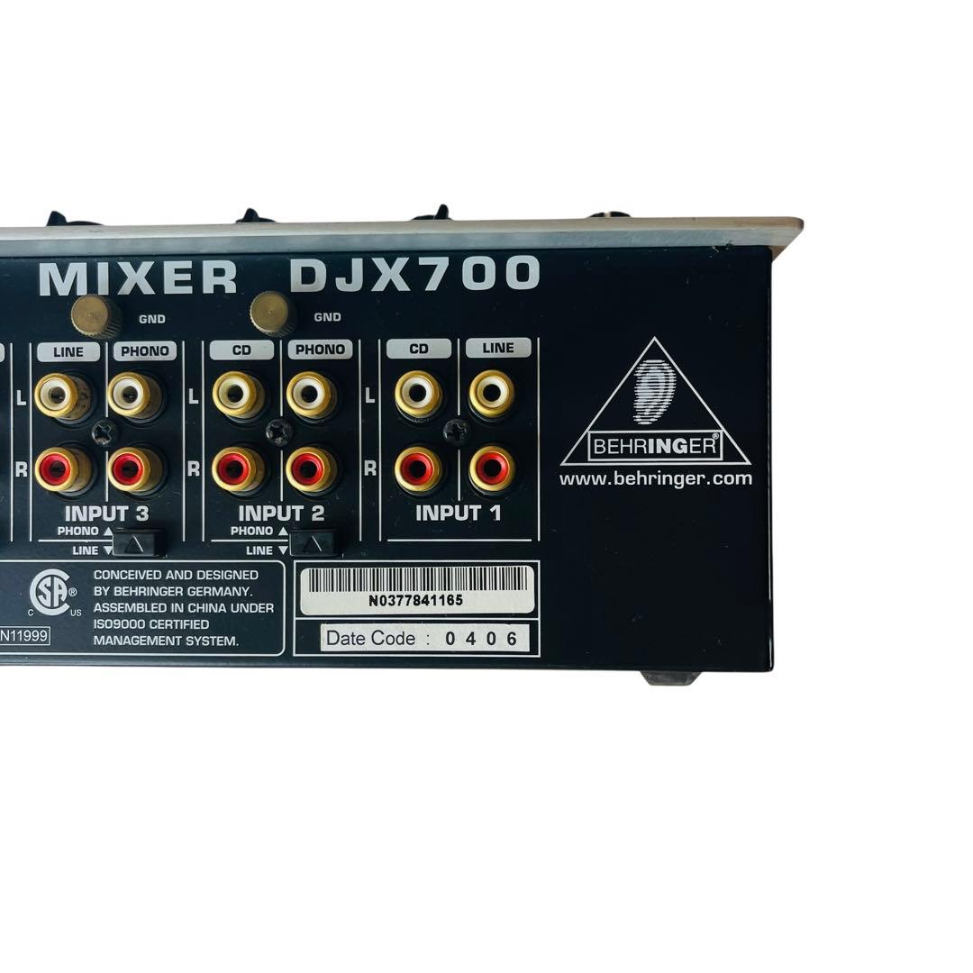 BEHRINGER DJミキサー DJX700 通電・音出し確認済み