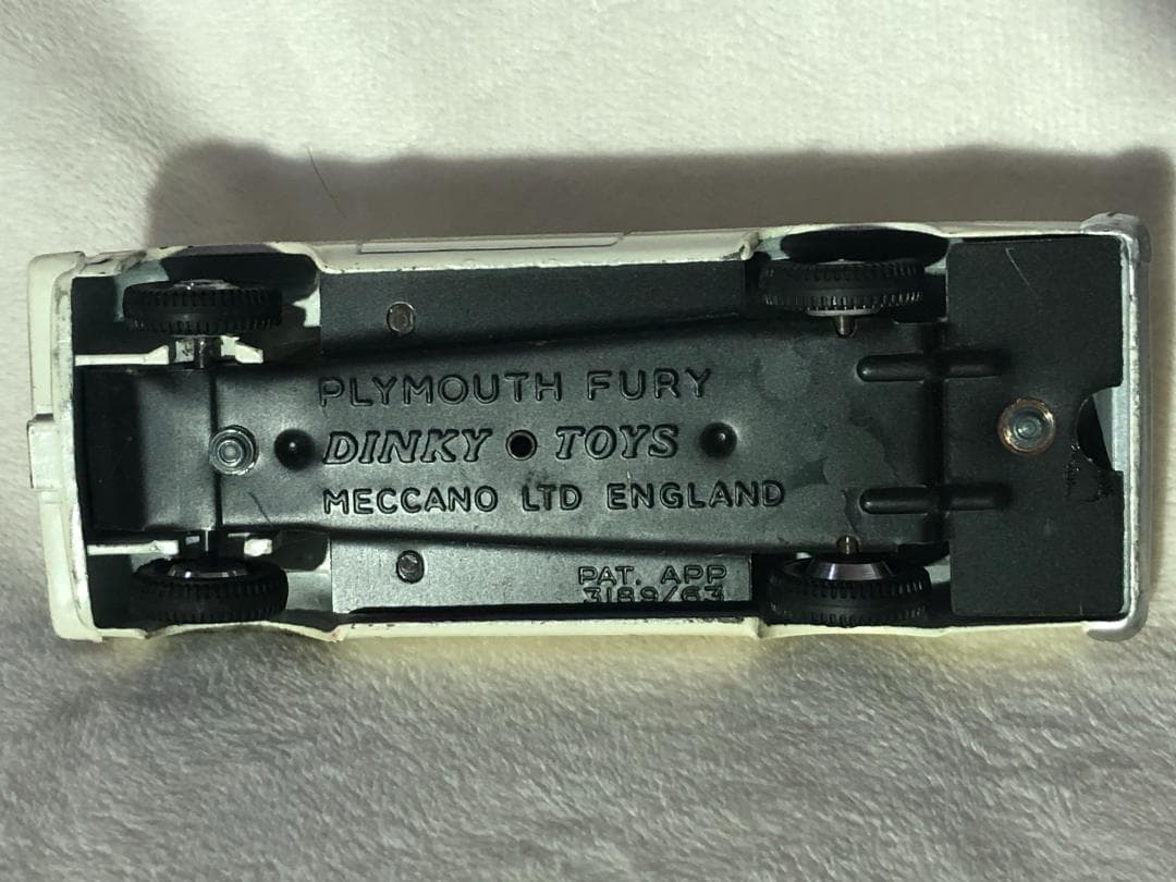 【当時物・箱付】DINKY 115 プリムス・フューリー スポーツ ・アンテナ付