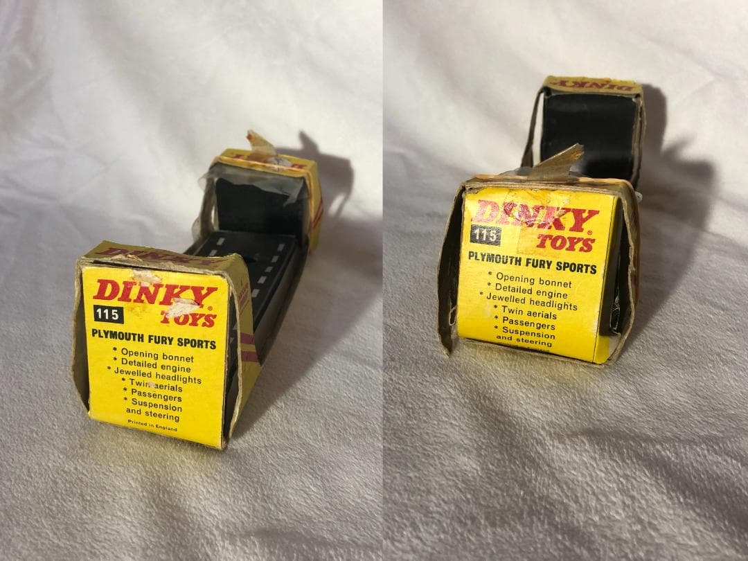 【当時物・箱付】DINKY 115 プリムス・フューリー スポーツ ・アンテナ付