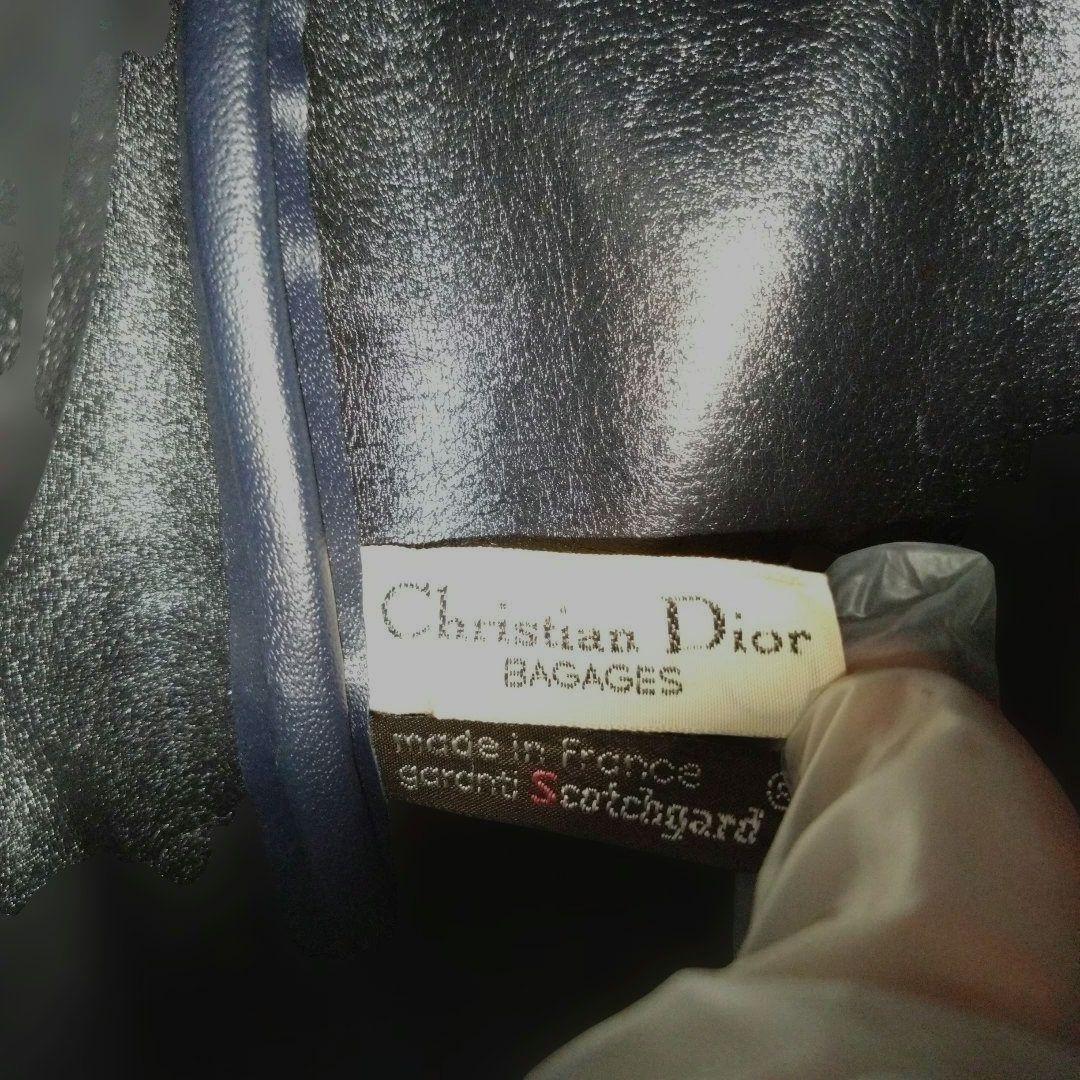 Dior ミニボストンバッグ トロッター キャンバス レザー