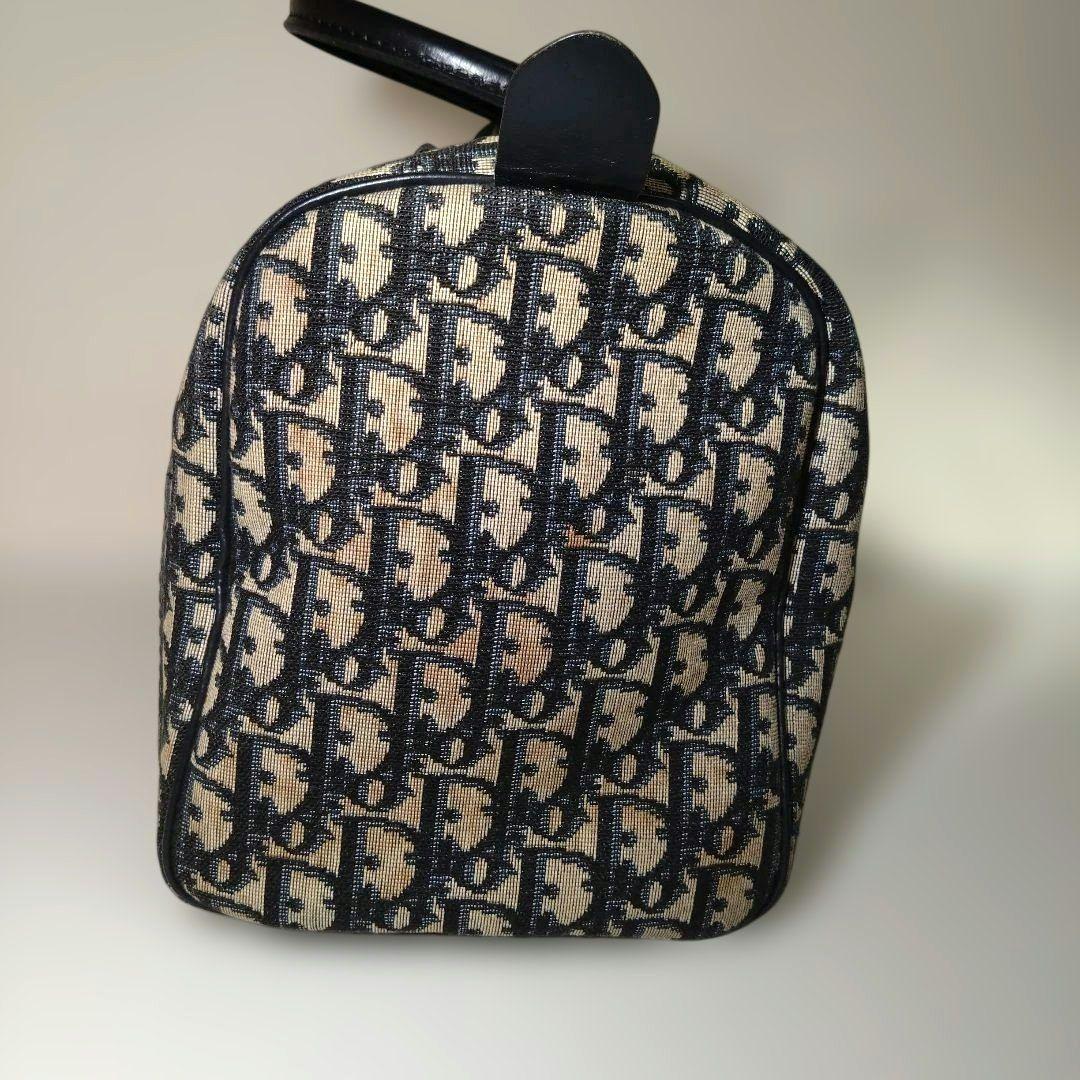 Dior ミニボストンバッグ トロッター キャンバス レザー