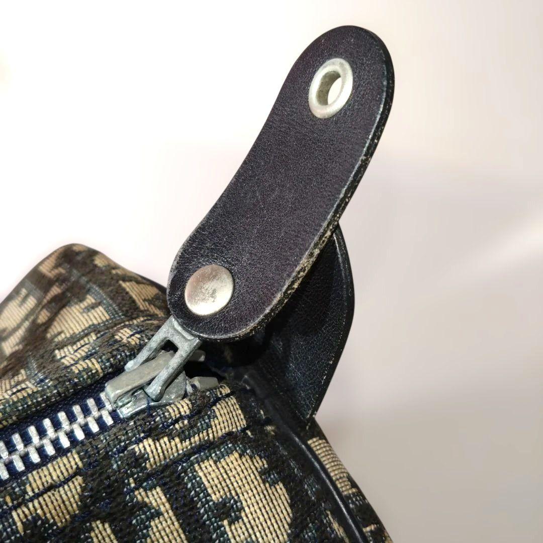 Dior ミニボストンバッグ トロッター キャンバス レザー