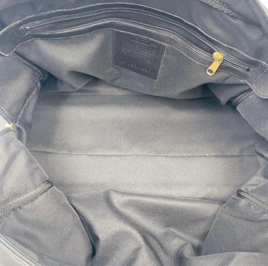 9BM18 COACH コーチ ボストンバッグ レザー ブラック 黒