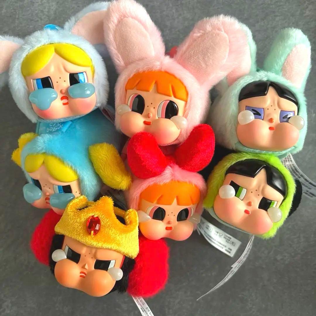 POPMART crybaby×パワーパフガールズシリーズぬいぐるみコンプセット