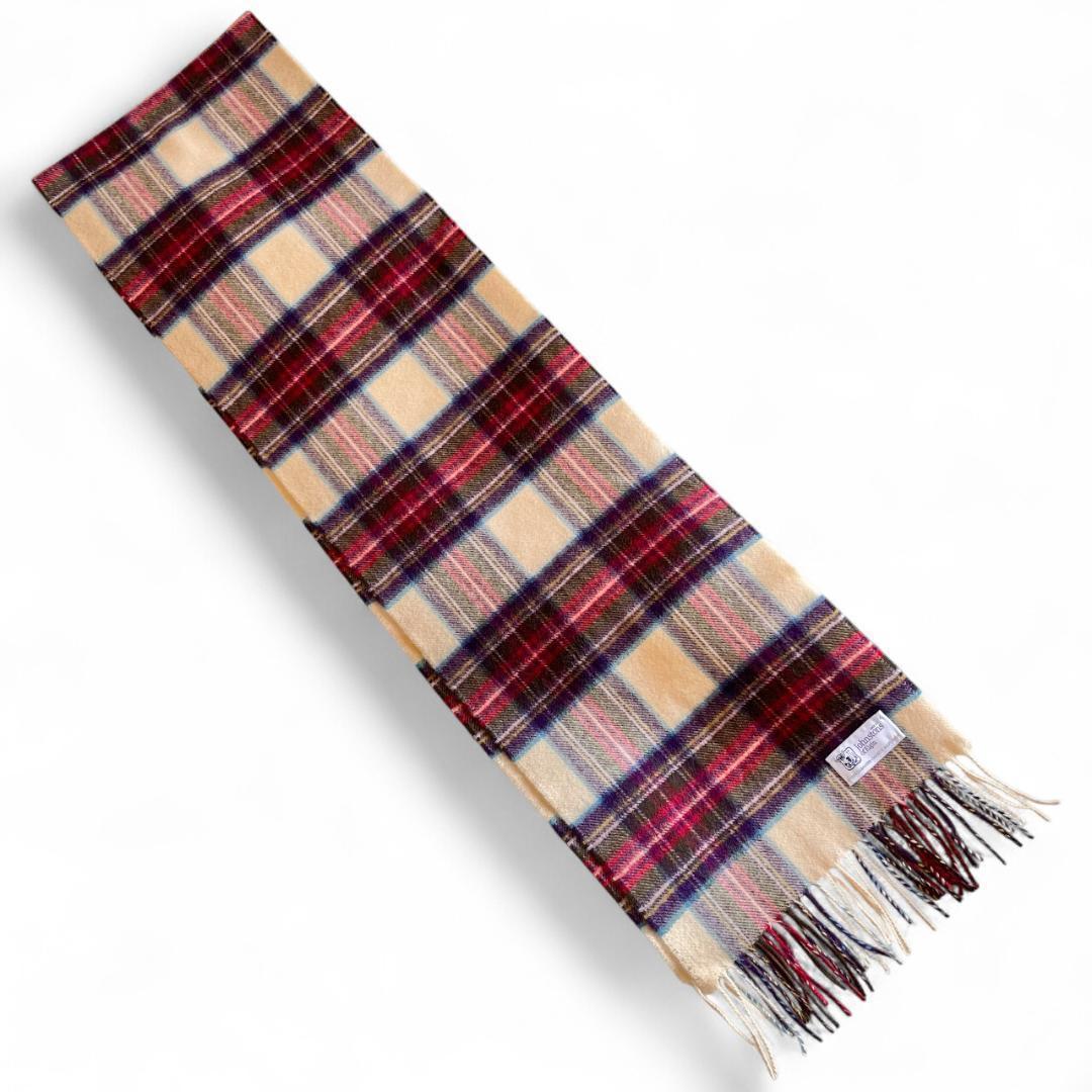 美品☆Johnstons of Elgin ストール マフラー カシミヤ100％