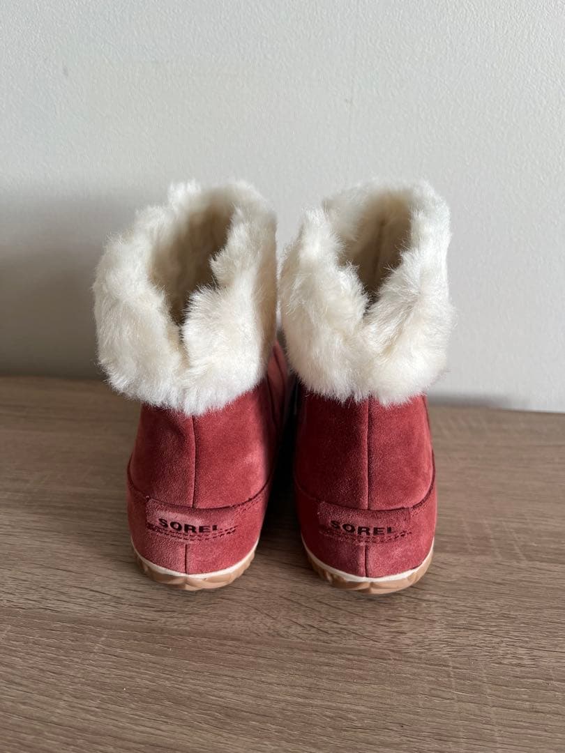 SOREL ピンク スエードショートブーツ 26cm