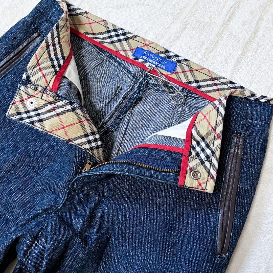 パンツ BURBERRY BLACKLABEL straight denim jeans