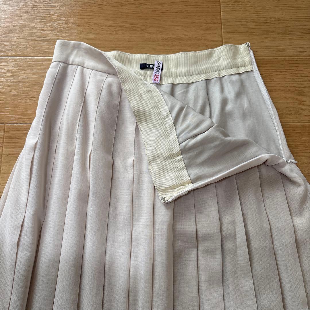 【未使用】YLEVE イレーヴ プリーツスカート ロング丈 日本製