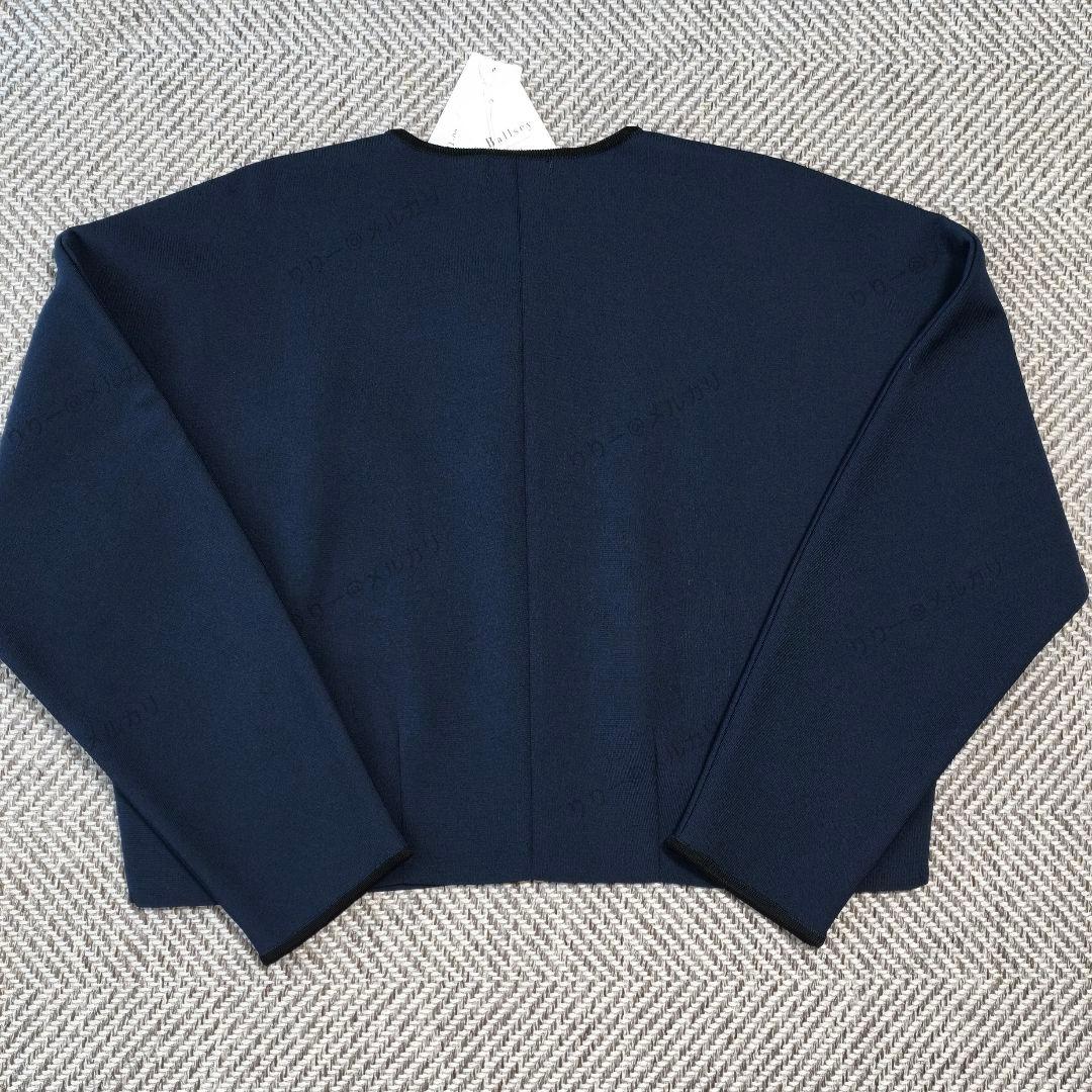 新品サイズS　Ballsey　ミラノリブクルーネックカーディガン　ネイビー