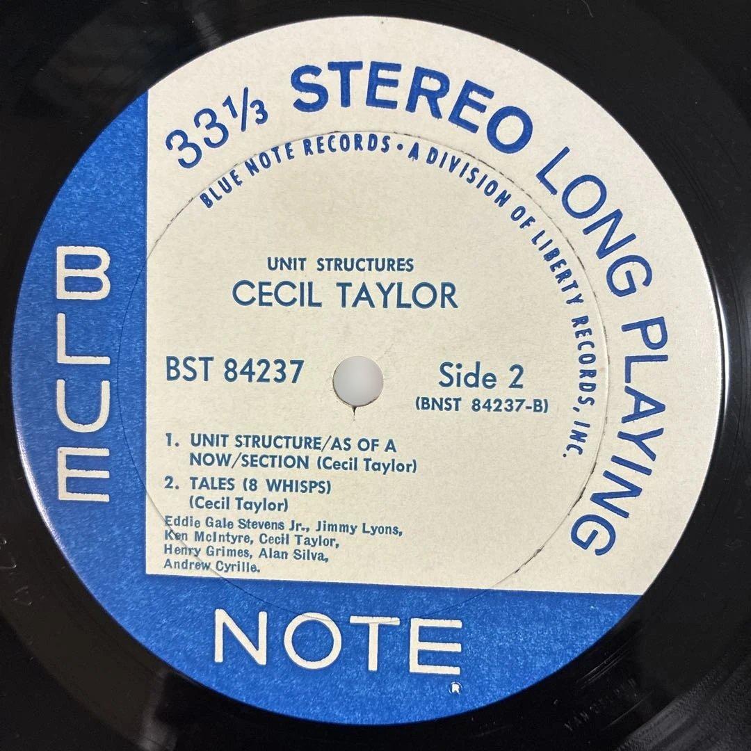セシルテイラー 名盤 レコード ユニットストラクチャーズ US盤