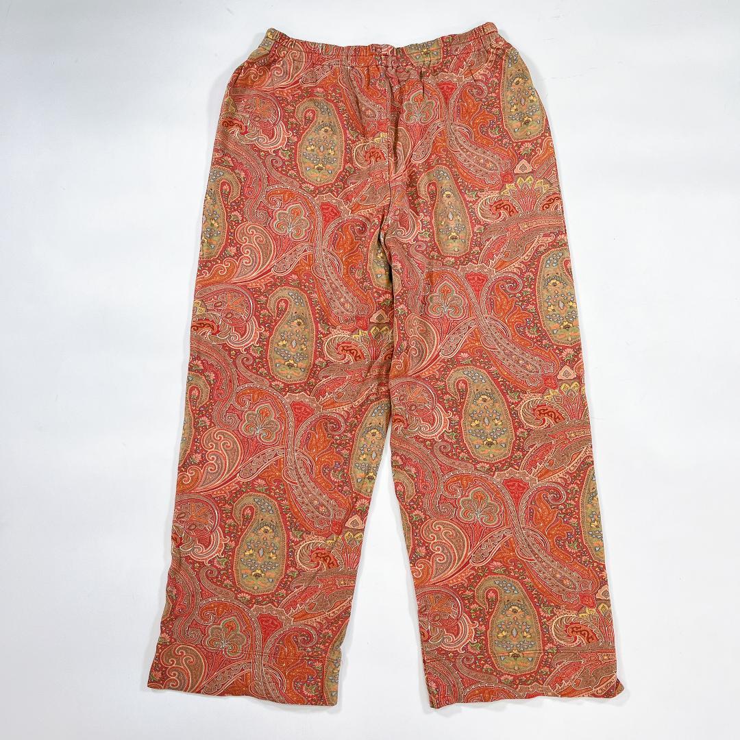 希少 ETRO ペイズリー セットアップ 総柄 パジャマ ルームウェア M