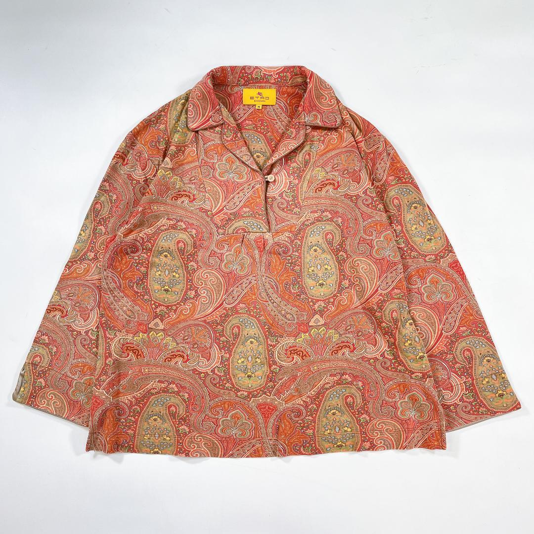 希少 ETRO ペイズリー セットアップ 総柄 パジャマ ルームウェア M