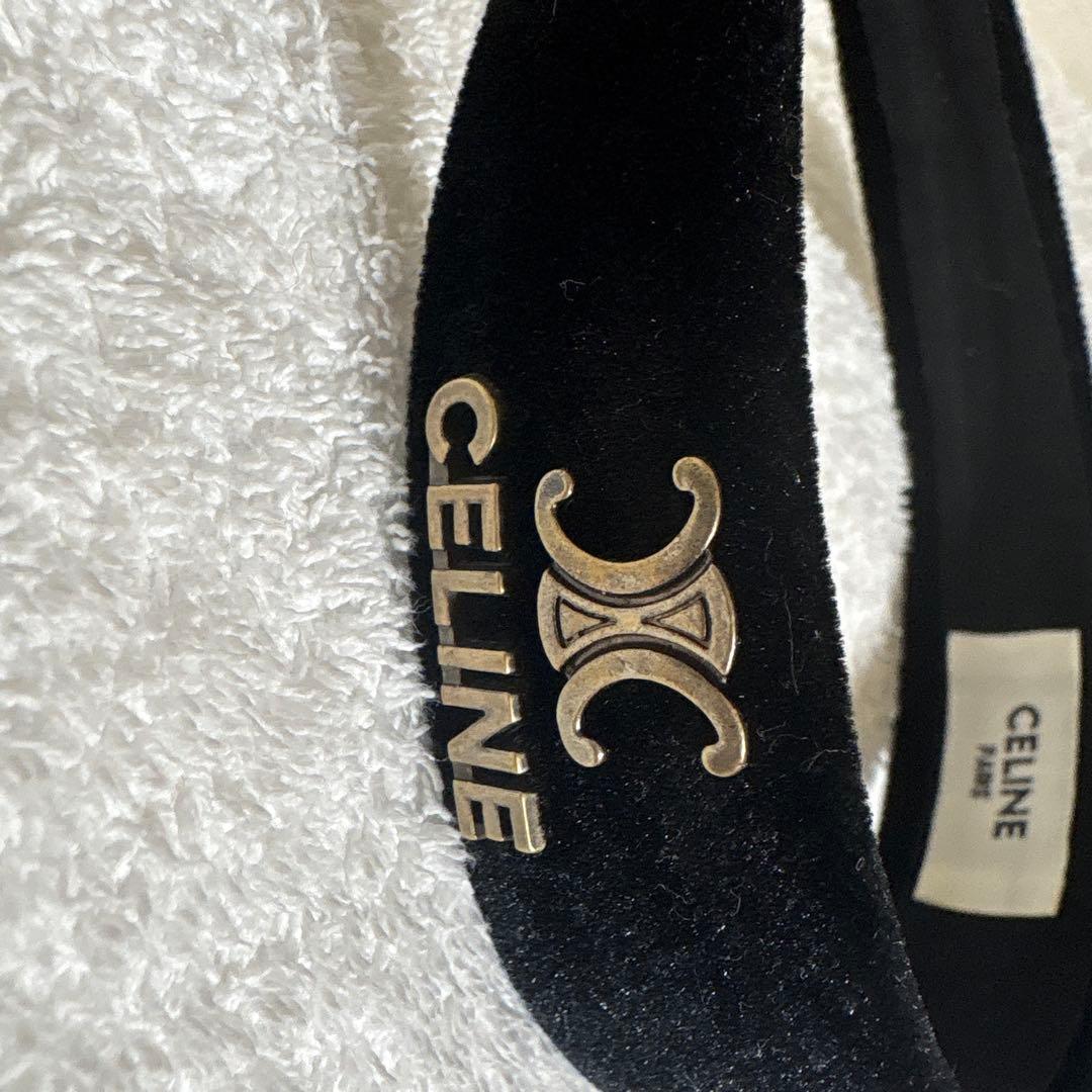 セリーヌ ベロア　 CELINE　カチューシャ