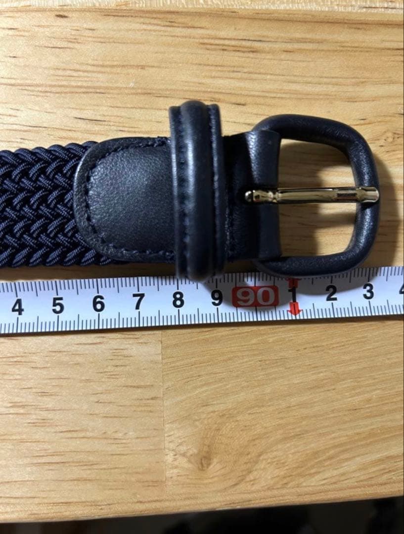 【最終値下げ】Anderson's ネイビーラバーメッシュベルト80