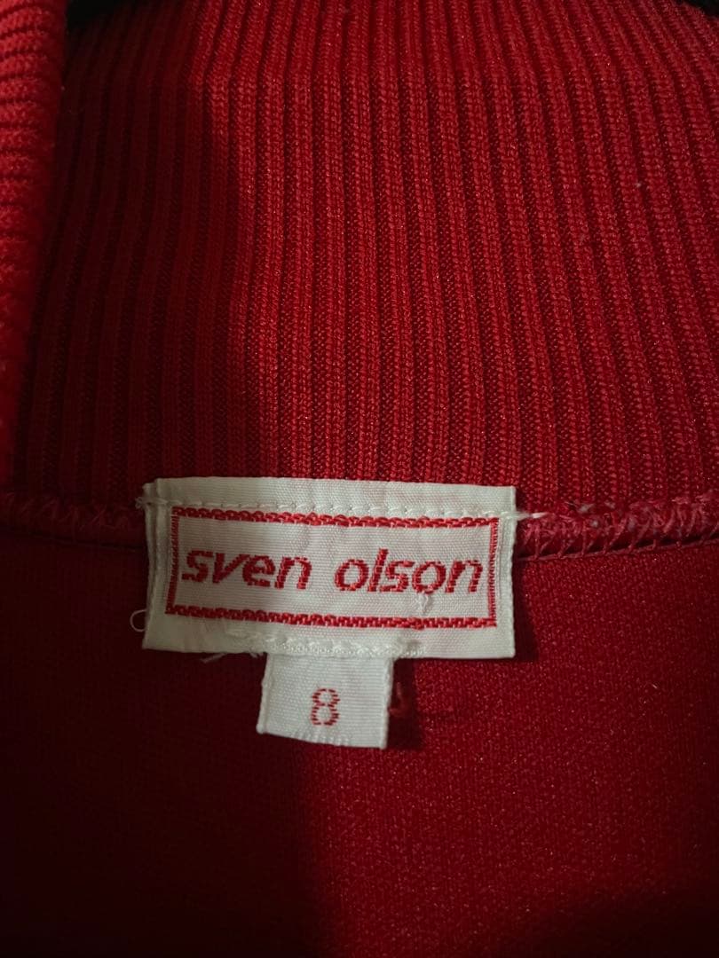 ビンテージ 70s 80s Sven Olson メンズXL 8 ジャージ　赤白