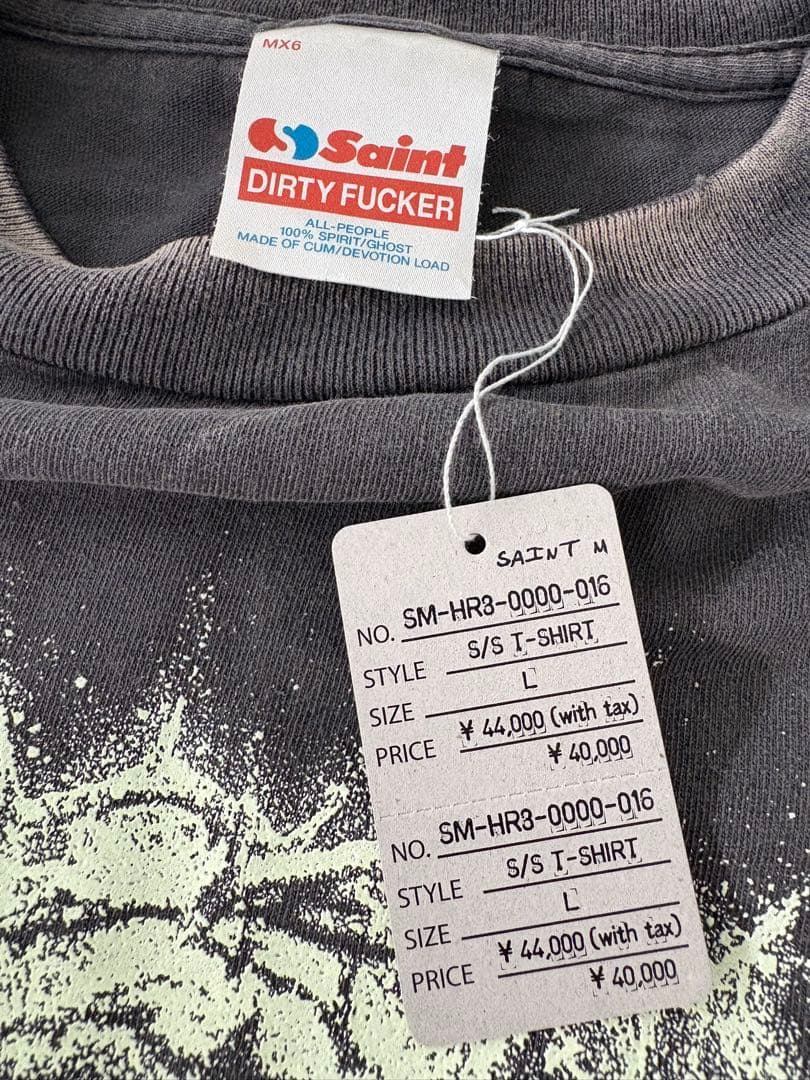 セントマイケル　ジーザスTシャツ　ブラック　Lサイズ