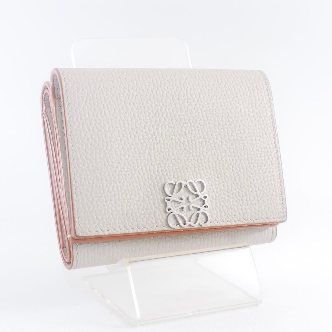 美品＊LOEWE＊アナグラム＊トライフォードウォレット＊カーフスキン＊財布