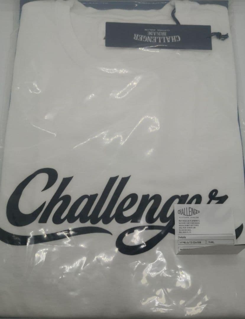 XL WH CHALLENGER　チャレンジャー　SCRIPT LOGO TEE
