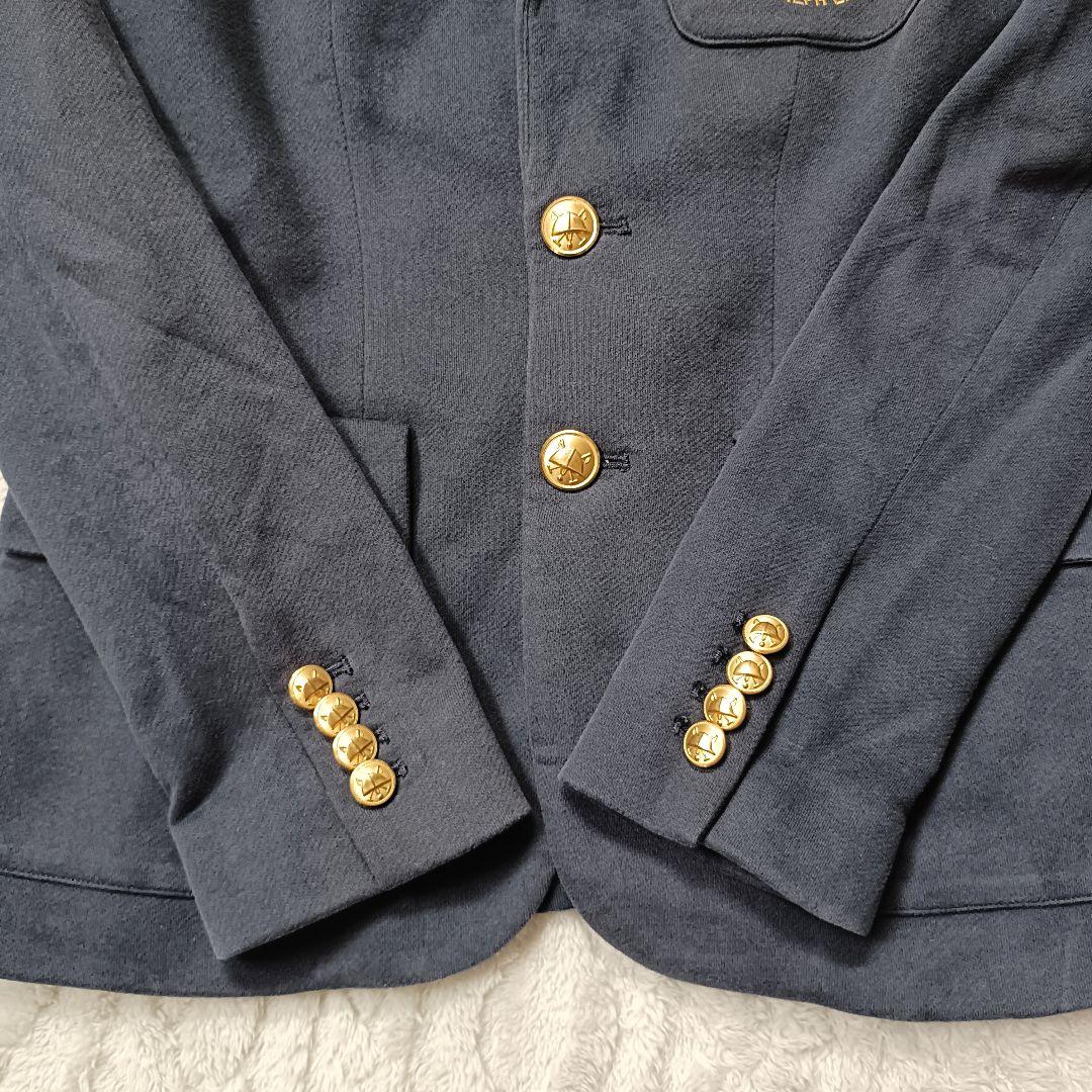ポロラルフローレン 紺 ブレザー 金ボタン 刺繍 サイズ 2
