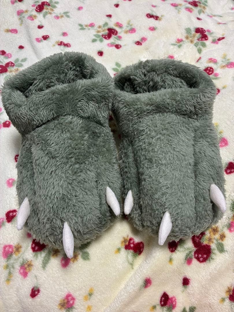 【ジェラートピケ】恐竜ダイナソー/着る毛布+ルームシューズのセット