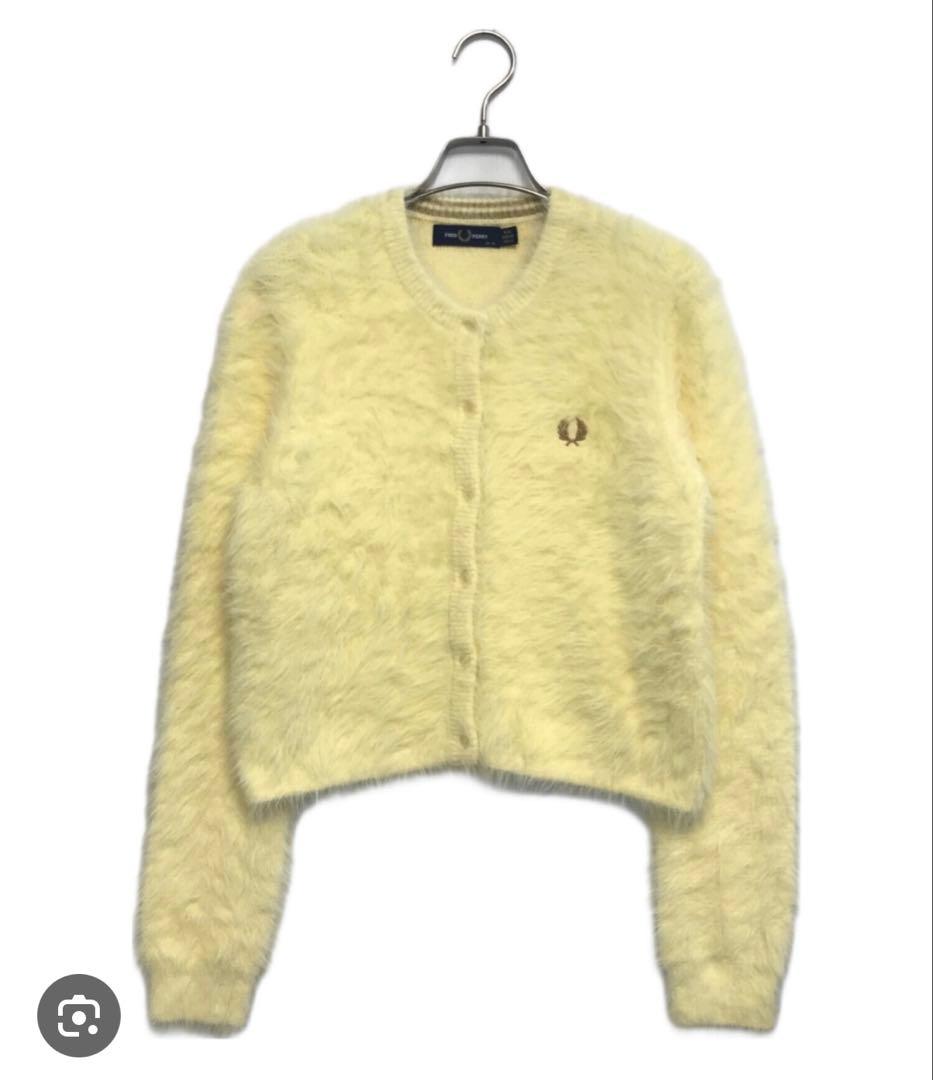 Fred Perry Ray Beams 黄色ニットカーディガン