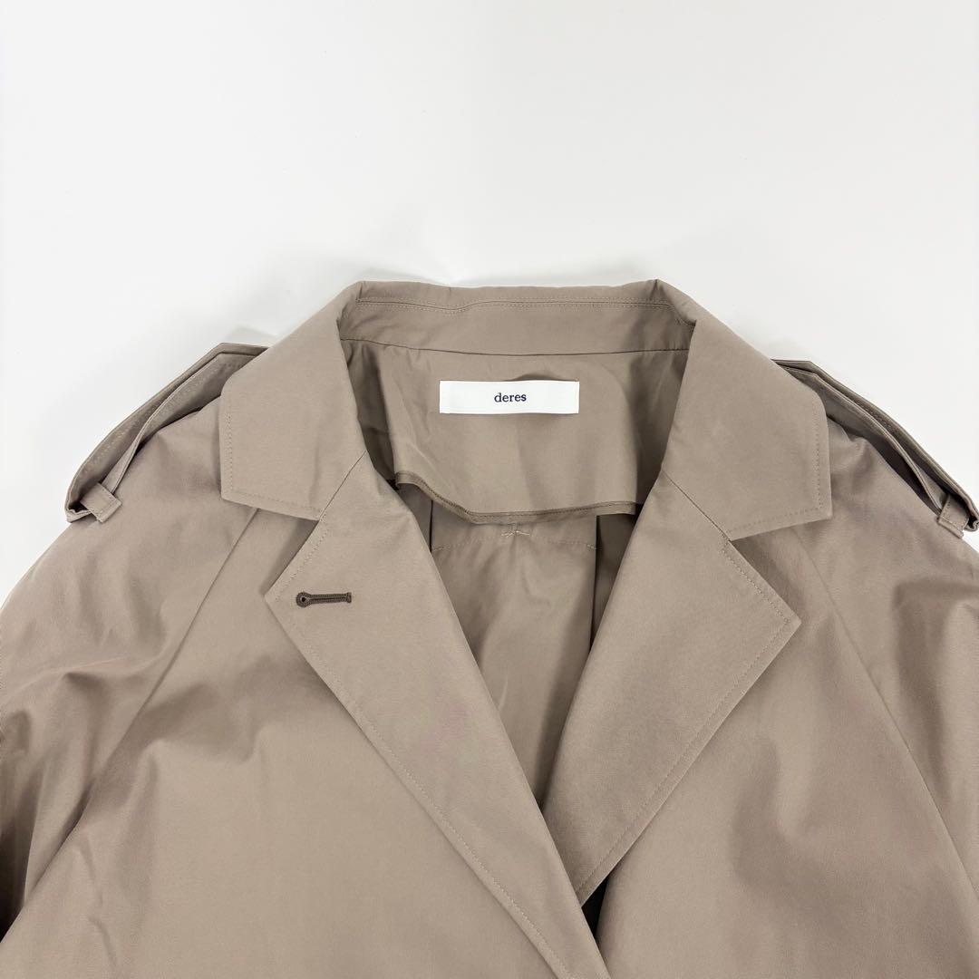 新品 deres weightlessness silk trench coat