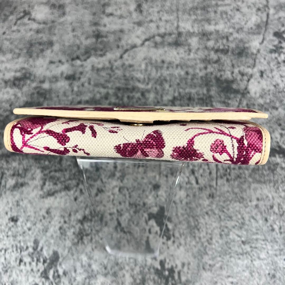 GUCCI キャンバス フラワー 二つ折り財布 花柄 コンパクト