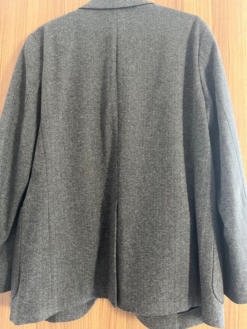【極美品】ブラッシュドジャージージャケット ヘリンボーン M